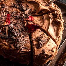 Brown Butter Banana Cake with Chocolate Caramel Frosting | halfbakedharvest.com