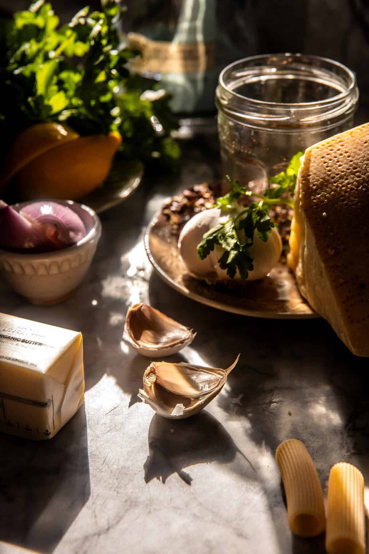 Garlic Butter Pasta alla Vodka with Melty Burrata | halfbakedharvest.com