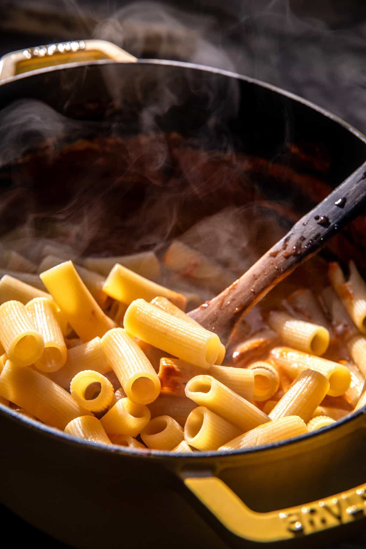 Garlic Butter Pasta alla Vodka with Melty Burrata | halfbakedharvest.com