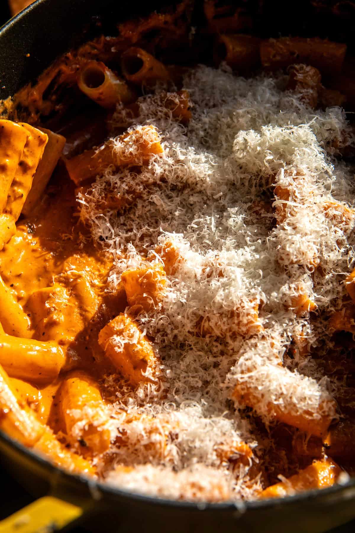 Garlic Butter Pasta alla Vodka with Melty Burrata | halfbakedharvest.com