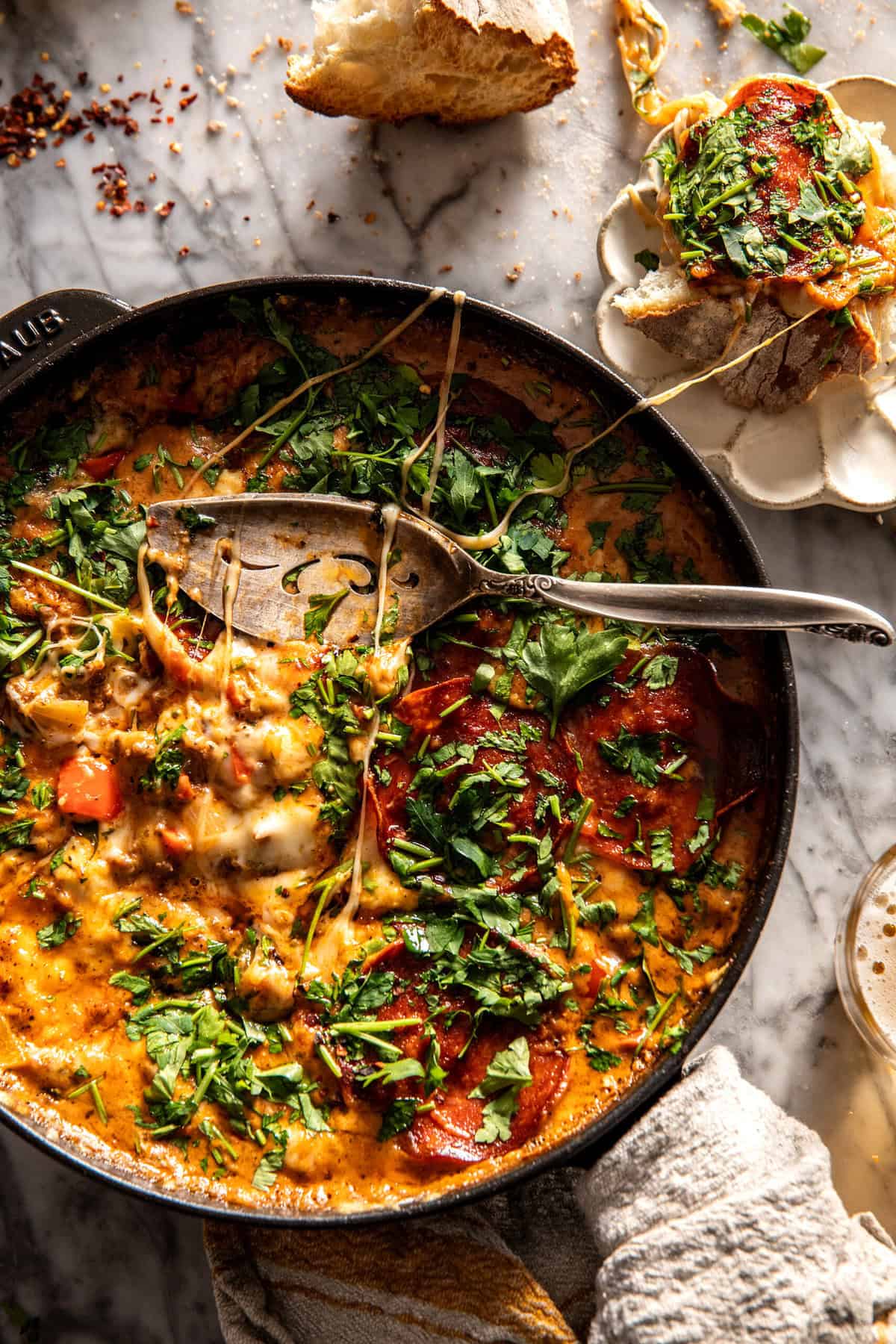 Sloppy Hot Italian Cheese Dip | halfbakedharvest.com