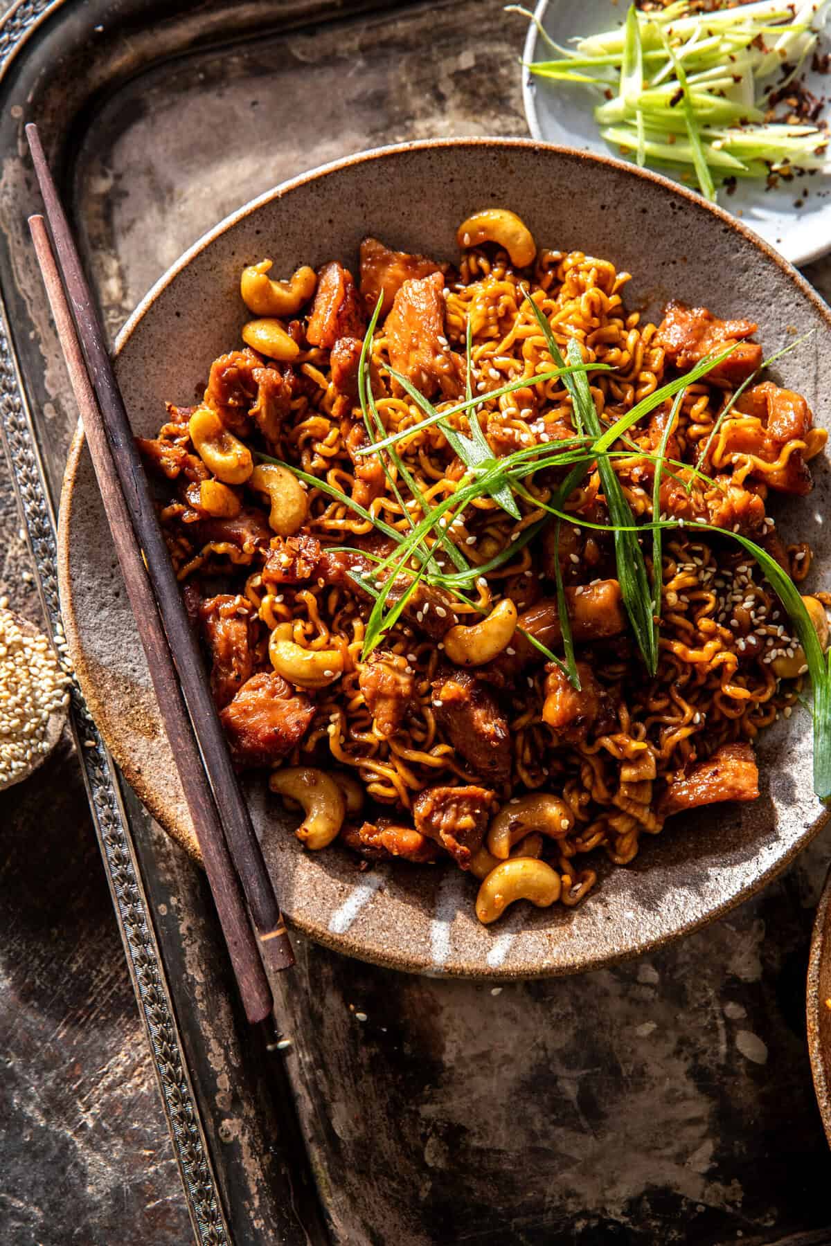 20 Minute Cashew Chicken Noodles | halfbakedharvest.com