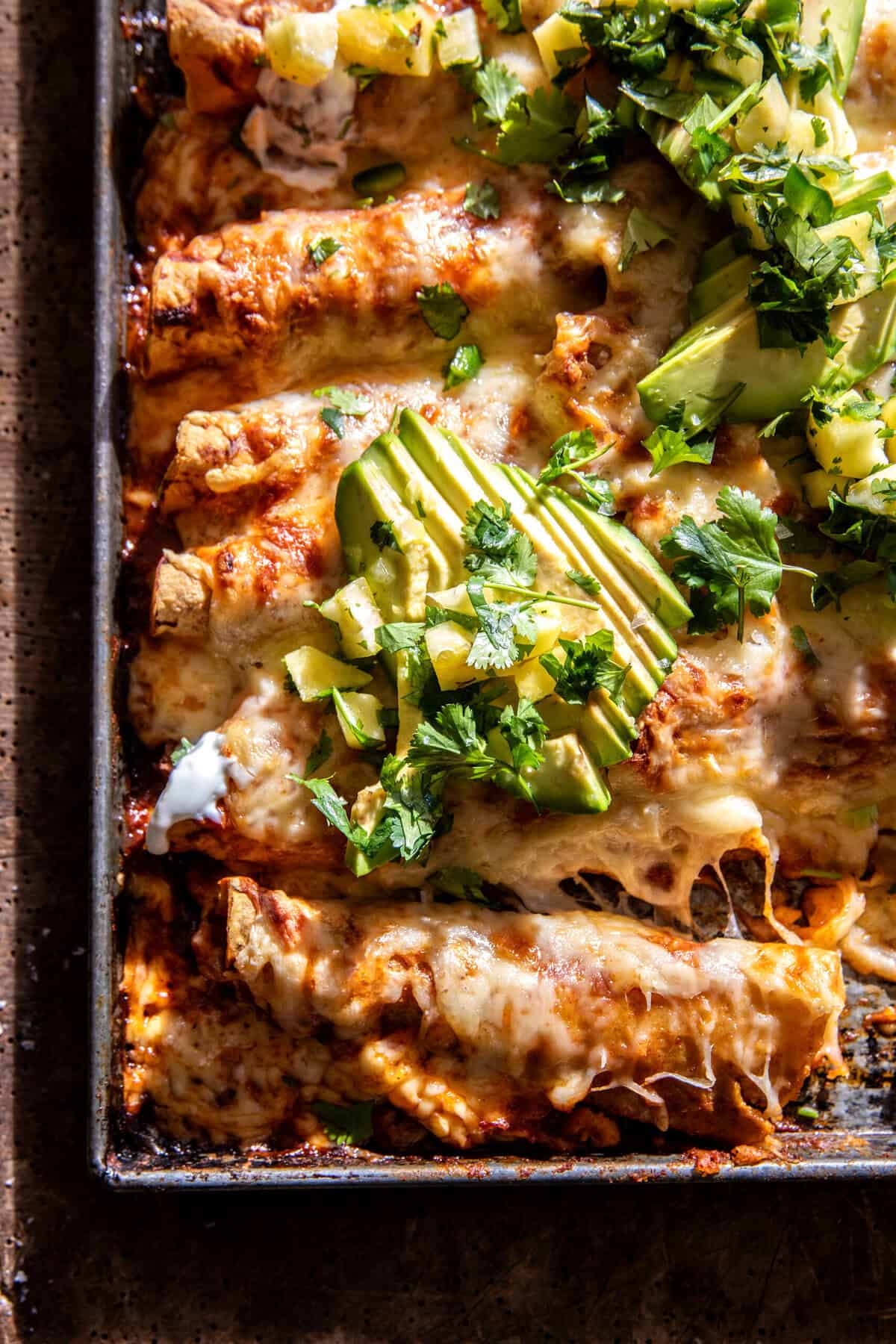 Baked Cheesy Cuban Chicken Taquitos | halfbakedharvest.com