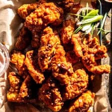Baked Crispy Hot Honey Chicken Tenders | halfbakedharvest.com