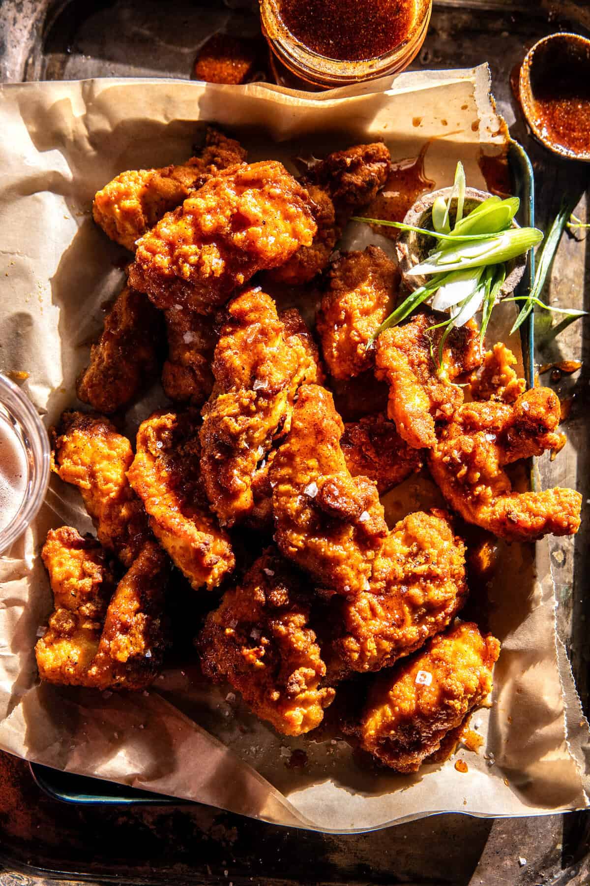 Baked Crispy Hot Honey Chicken Tenders | halfbakedharvest.com