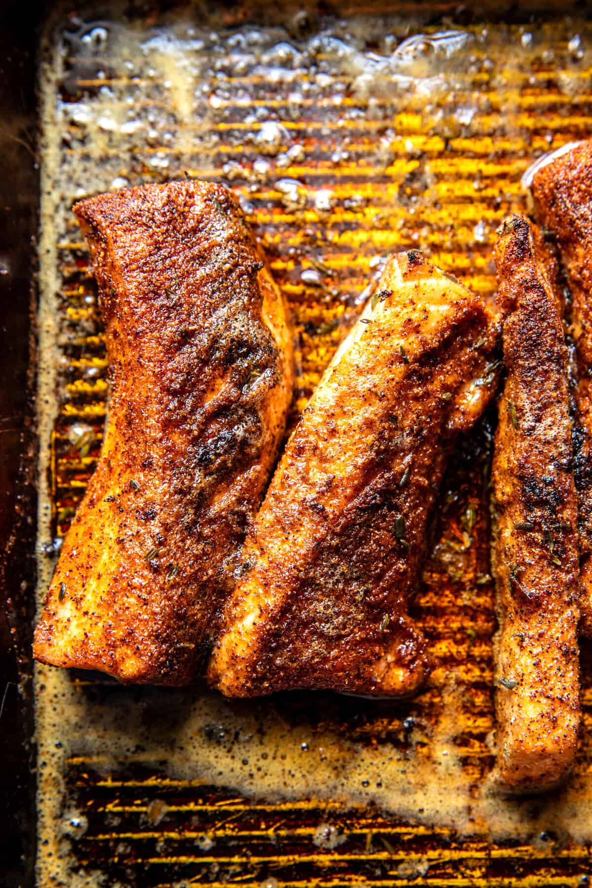 Blackened Salmon Caesar Salad | halfbakedharvest.com