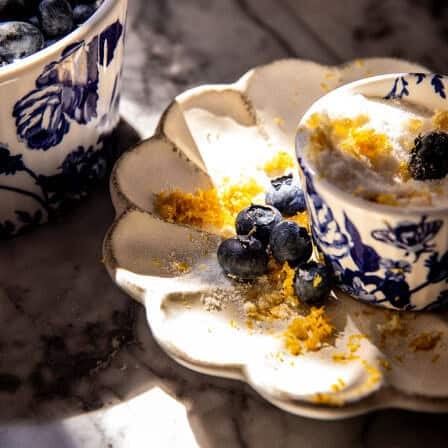 Blueberry Yogurt Coffee Cake Muffins | halfbakedharvest.com