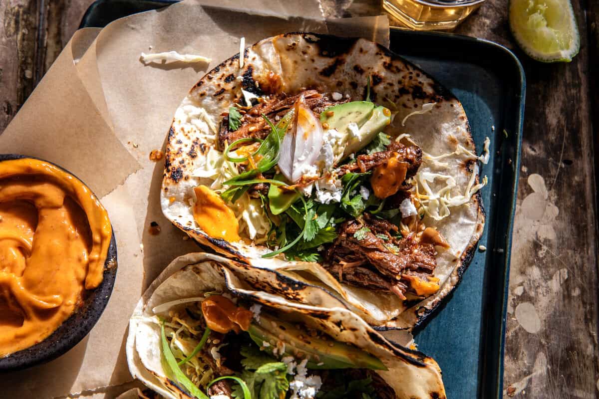 Crockpot Korean Gochujang Pot Roast Tacos | halfbakedharvest.com