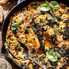 Lemon Cream Sauce Smothered Chicken and Orzo | halfbakedharvest.com