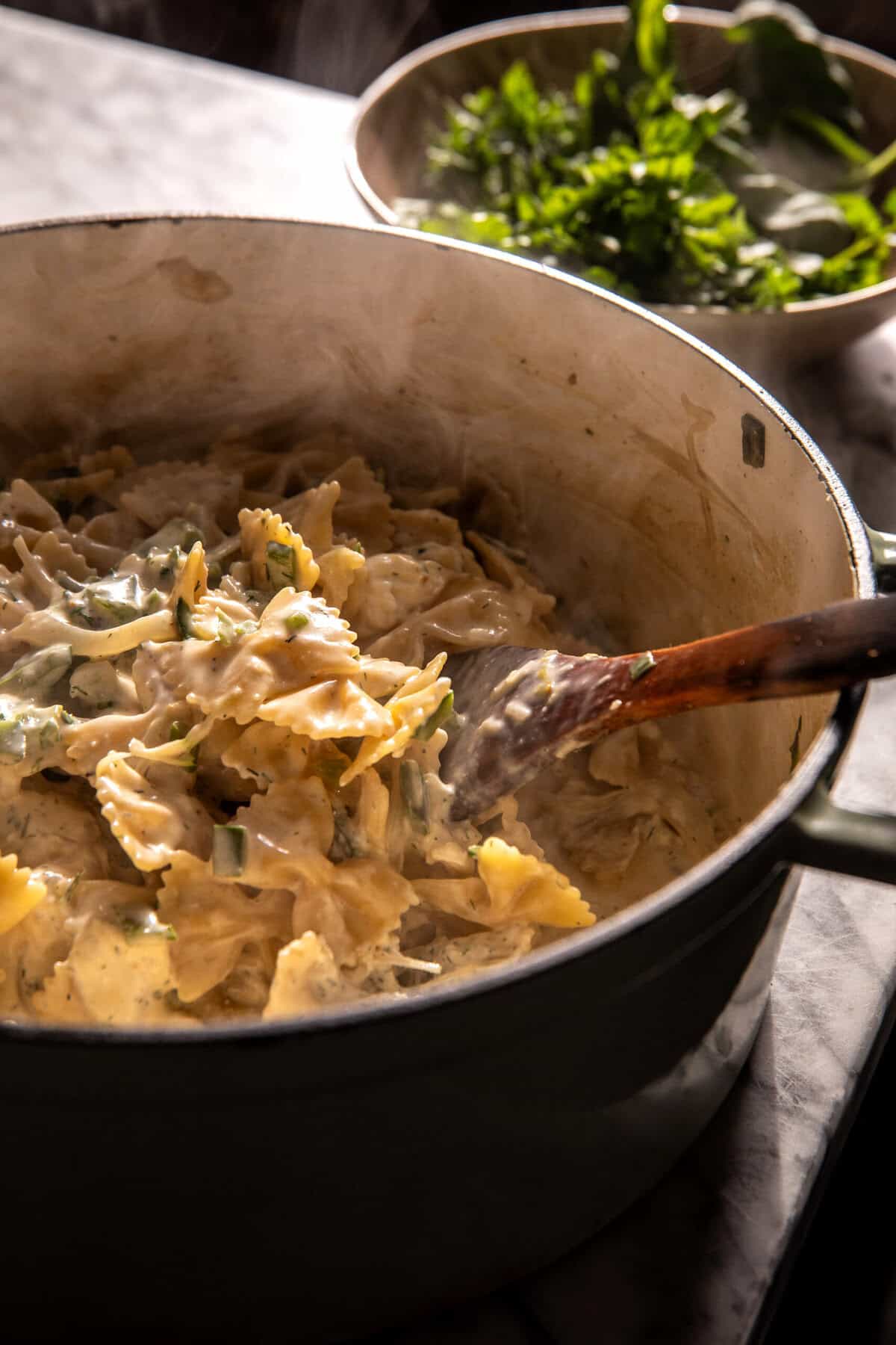 One Pot Cajun Ranch Chicken Pasta | halfbakedharvest.com