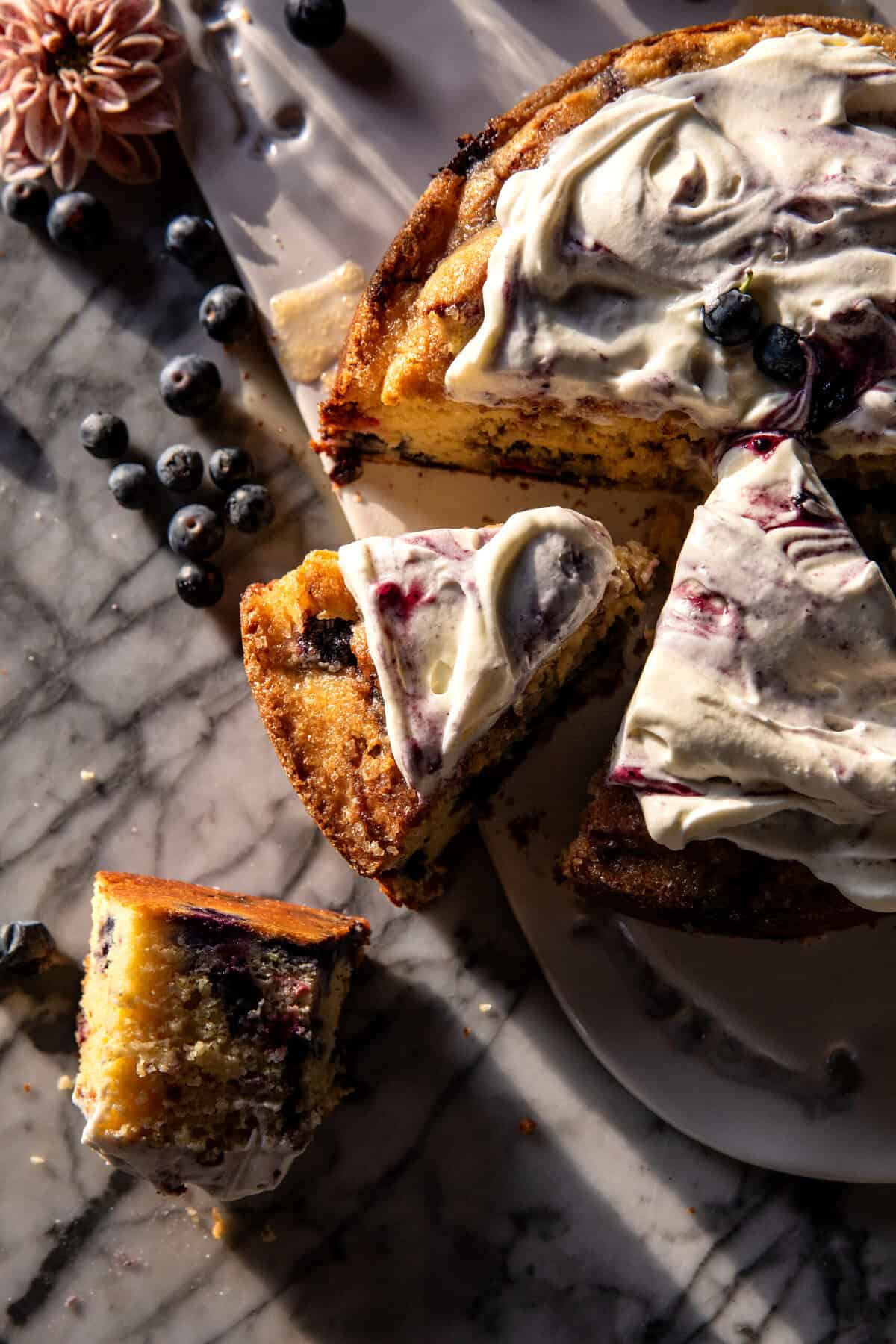 Blueberry Ricotta Pudding Cake | halfbakedharvest.com