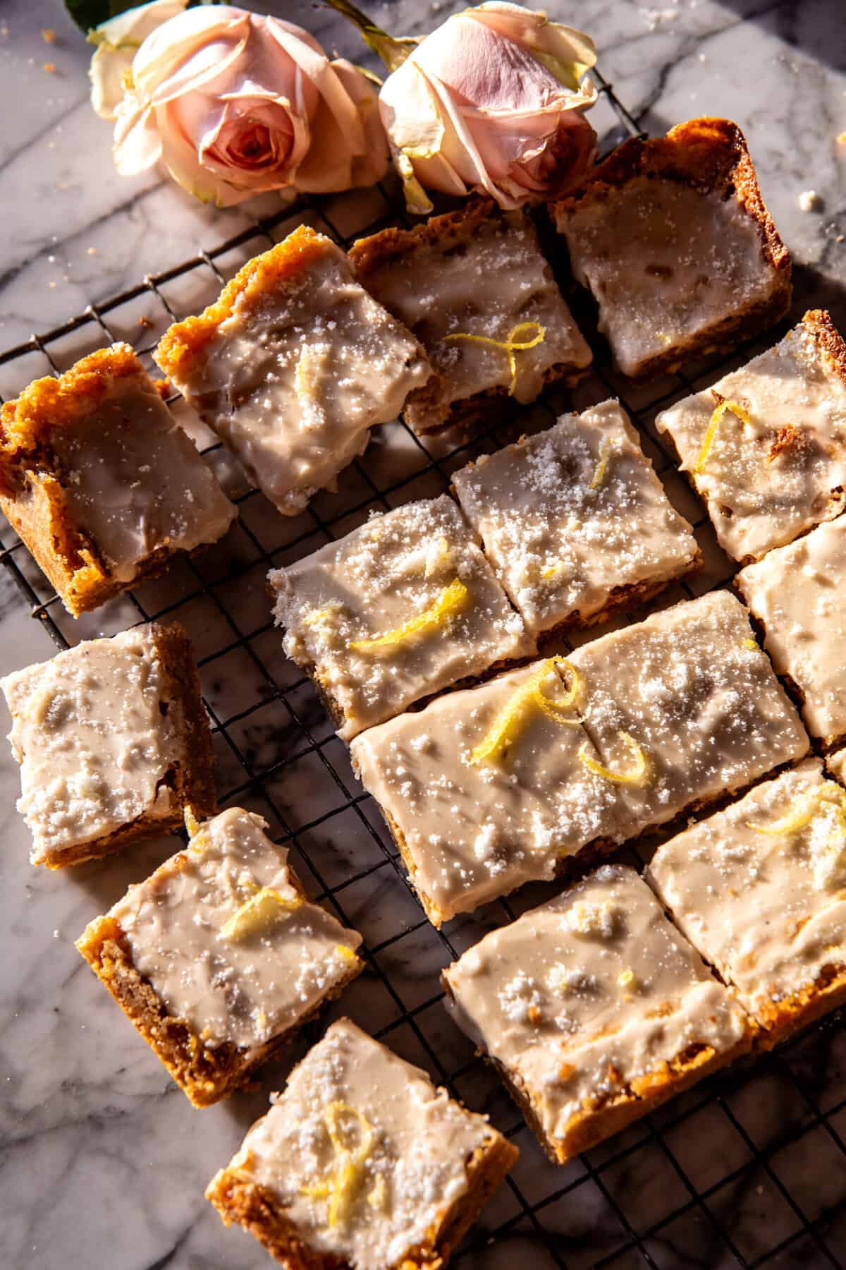 Crinkle Top Lemon Blondies | halfbakedharvest.com