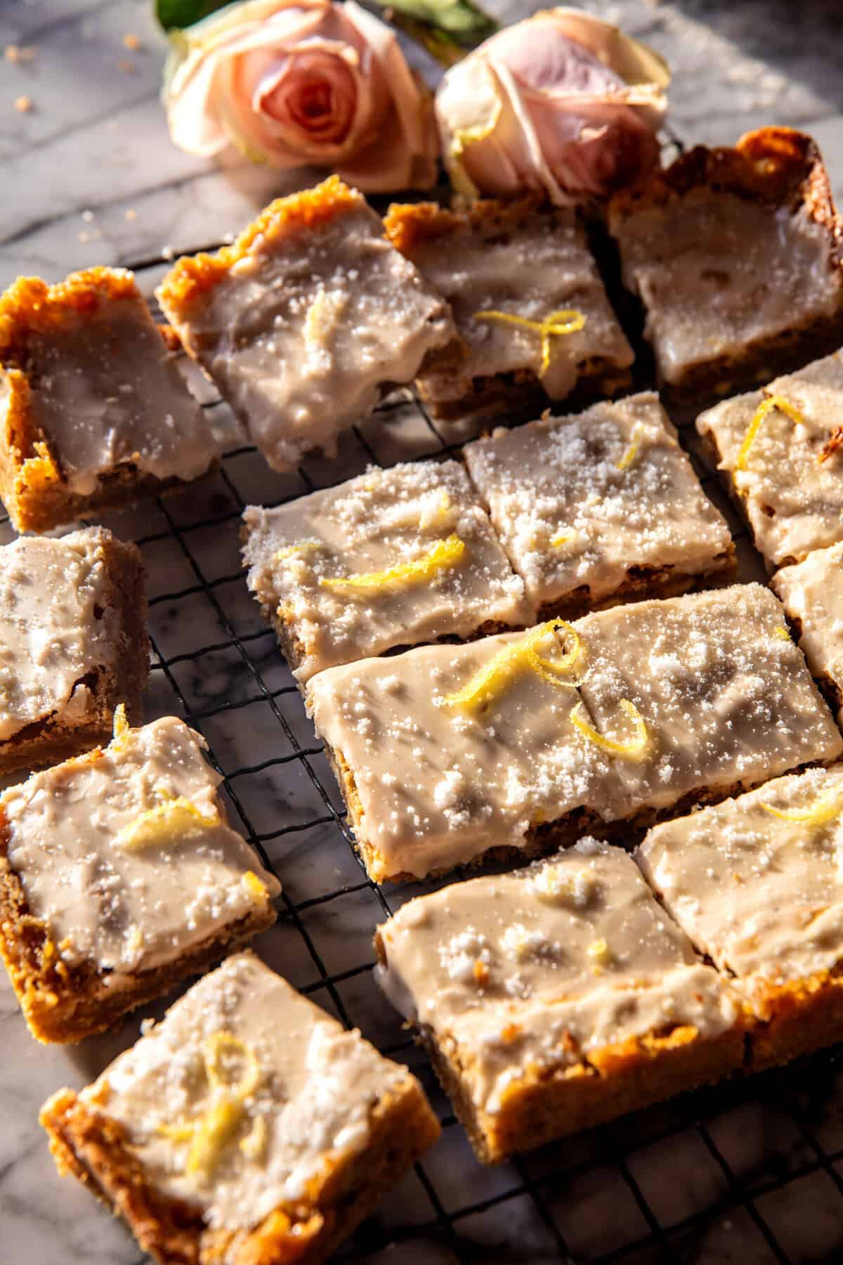Crinkle Top Lemon Blondies | halfbakedharvest.com
