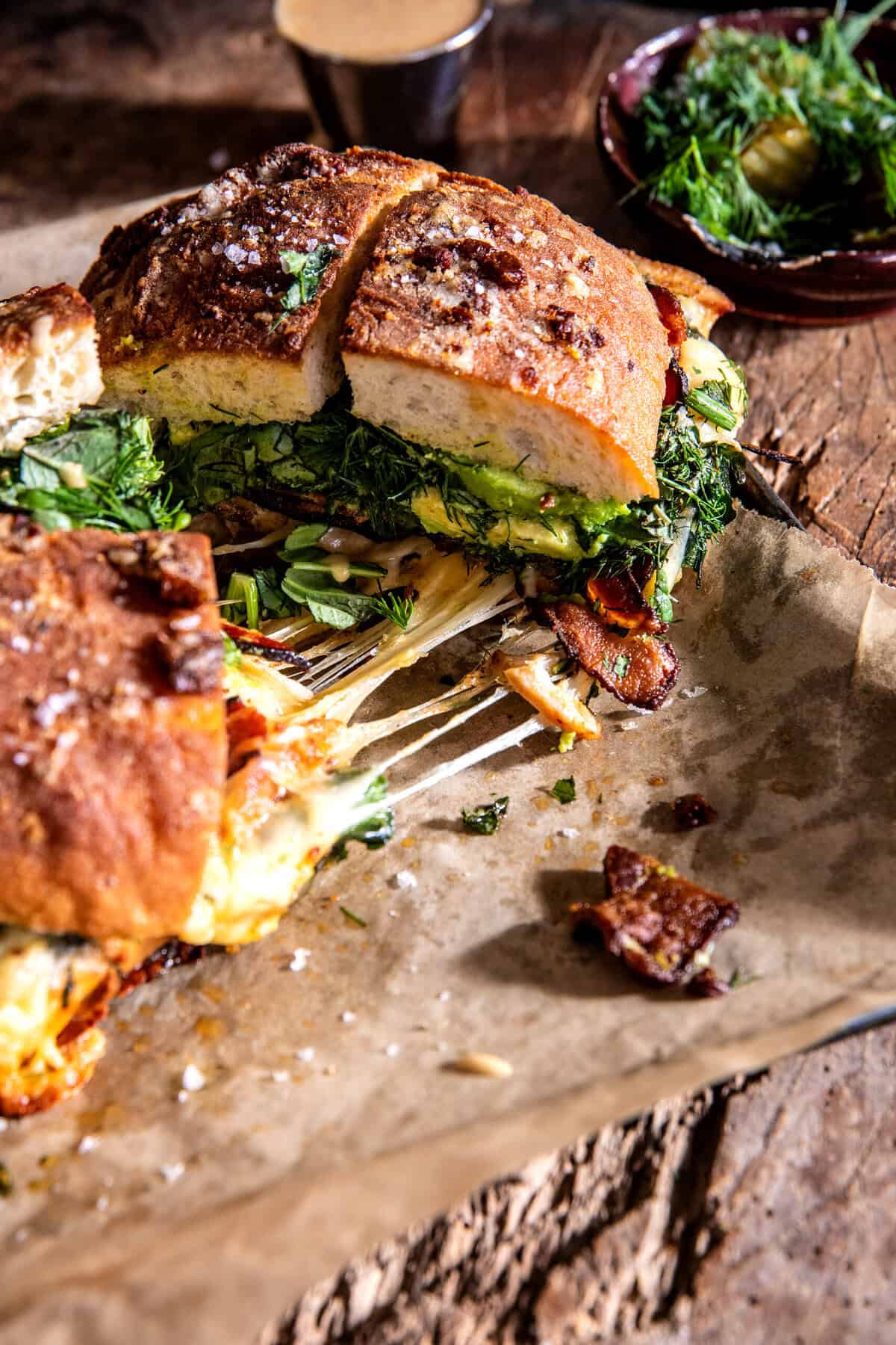 Honey Mustard Chicken, Bacon, Avocado Melt | halfbakedharvest.com