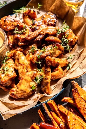 Baked Honey Mustard Boneless Wings | halfbakedharvest.com