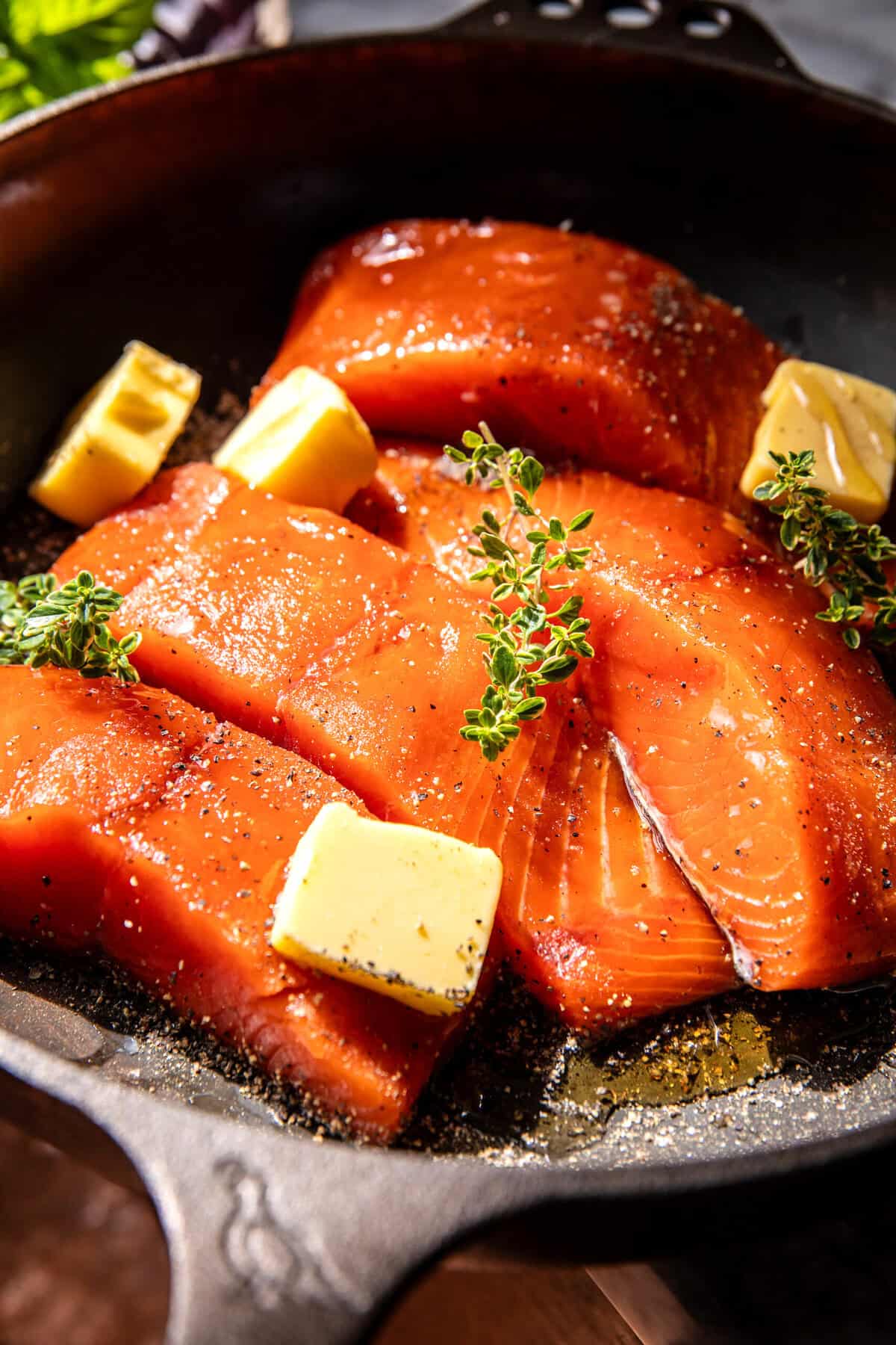 Baked One Pan Garlic Butter Coconut Salmon | halfbakedharvest.com