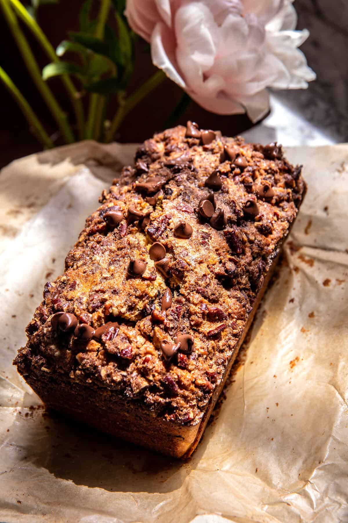Chocolate Chip Zucchini Pecan Bread | halfbakedharvest.com