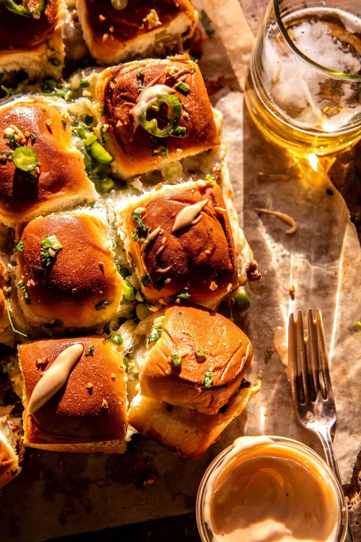 Jalapeno Pepper Jack Cheeseburger Sliders | halfbakedharvest.com