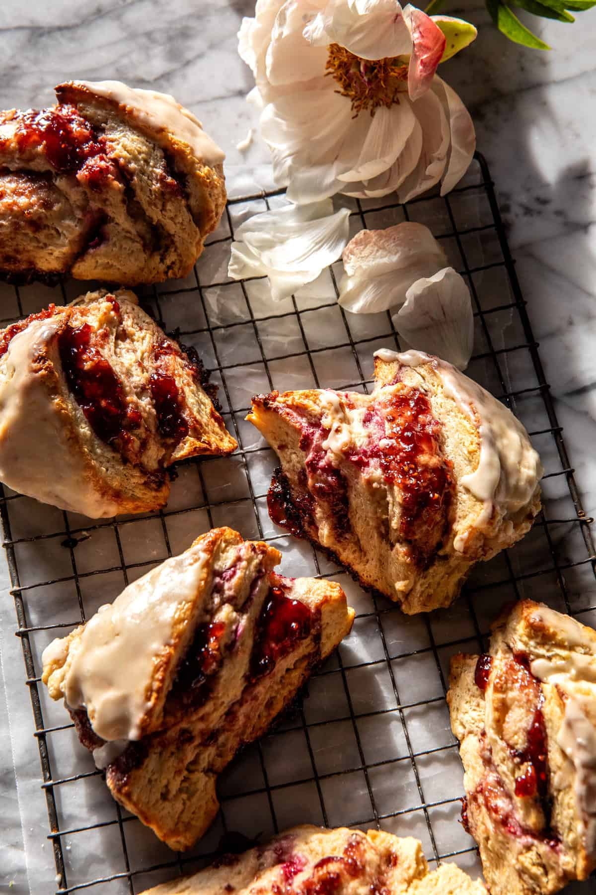 Layered Raspberry Scones | halfbakedharvest.com