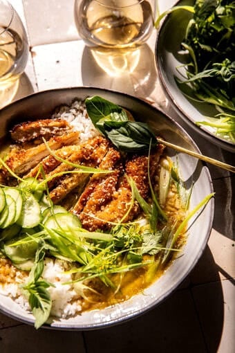 Lemon Chicken Katsu Bowls | halfbakedharvest.com