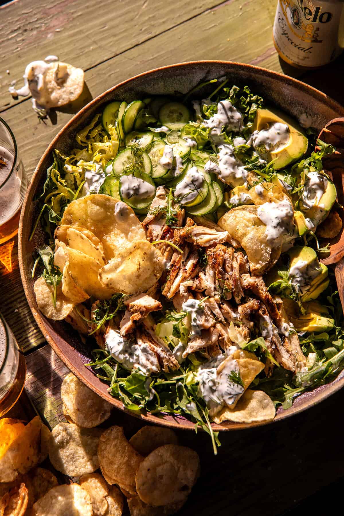 Dill Pickle Salt and Vinegar Chicken Salad - halfbakedharvest.com