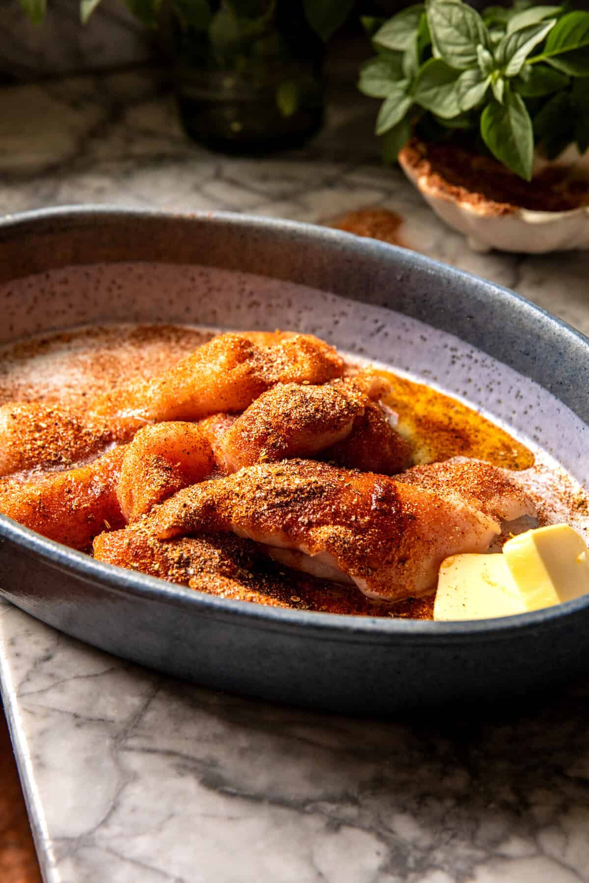 Mix and Bake Chicken Taco Casserole | halfbakedharvest.com