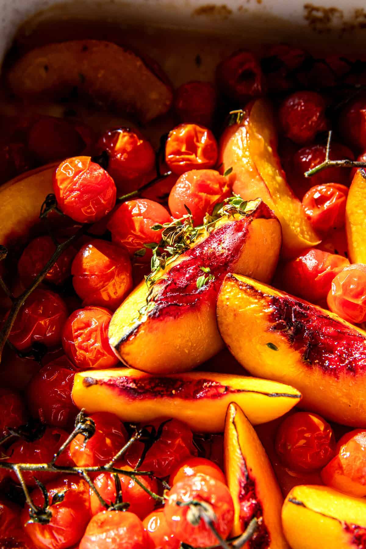 Tomato Peach Caprese | halfbakedharvest.com