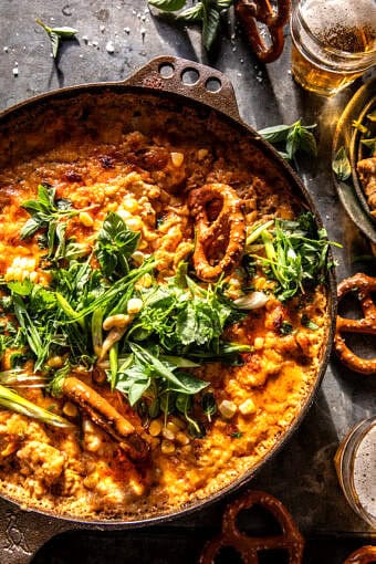 Buffalo Chicken Corn Dip | halfbakedharvest.com