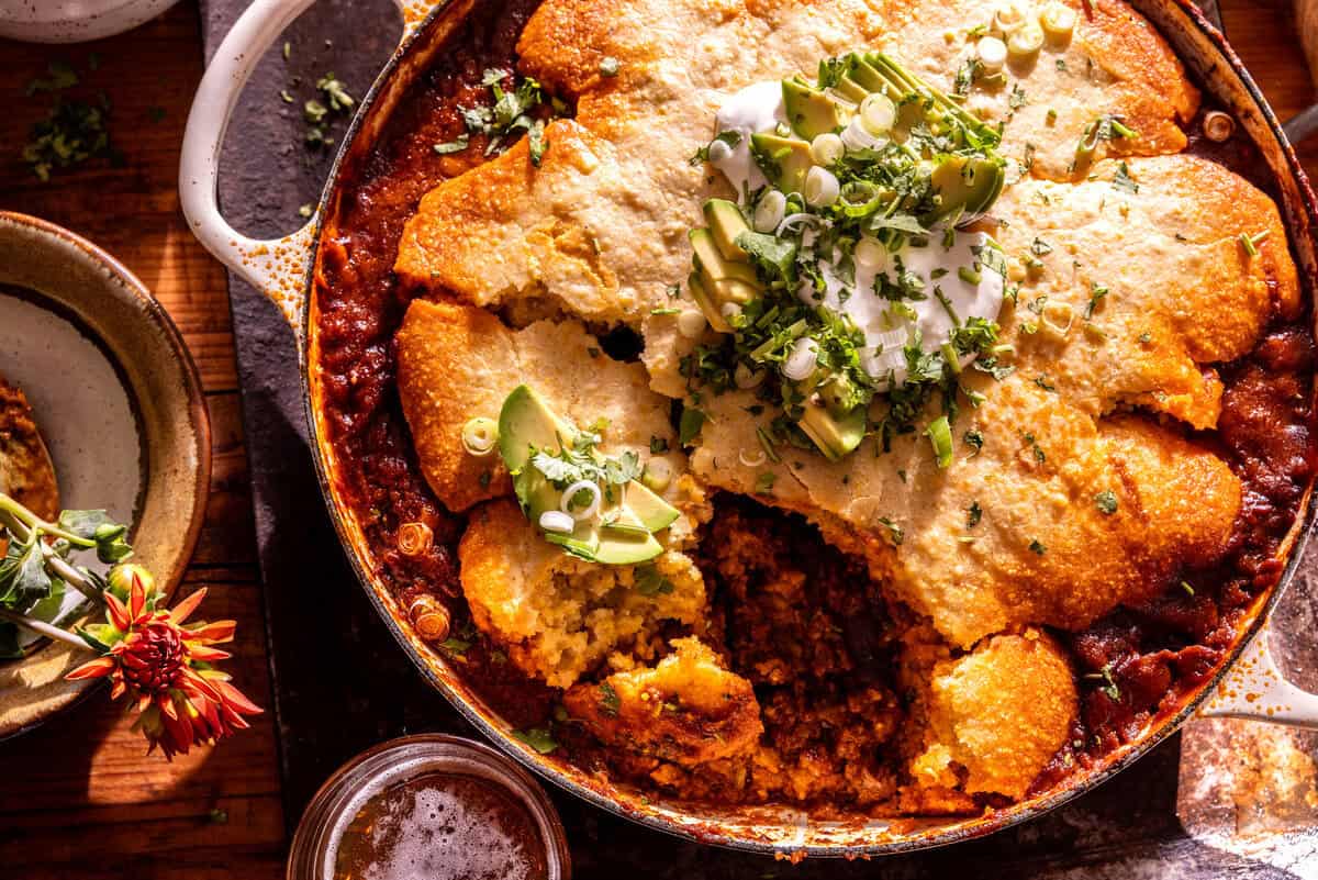 Chili Cornbread Casserole | halfbakedharvest.com