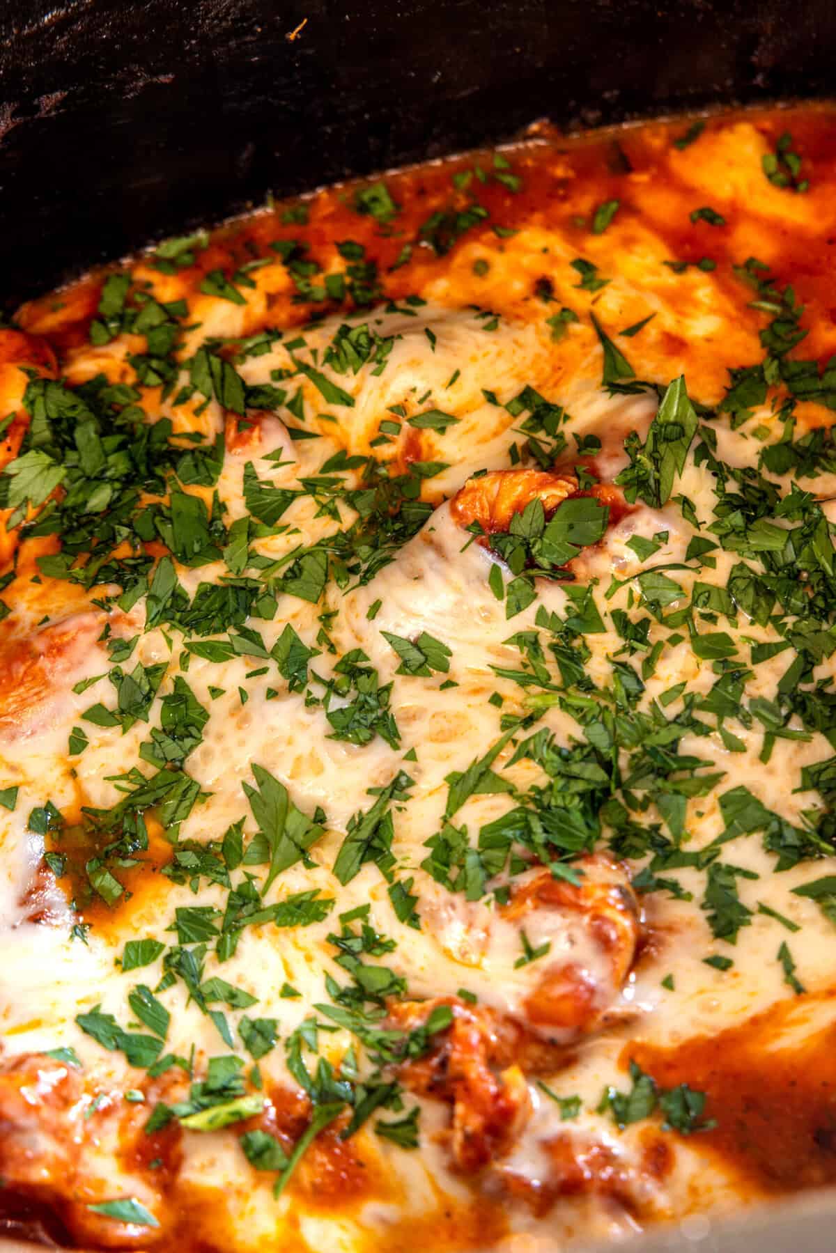 Crockpot Chicken Parmesan | halfbakedharvest.com