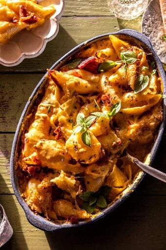 Mix and Bake Pumpkin Gouda Shells | halfbakedharvest.com