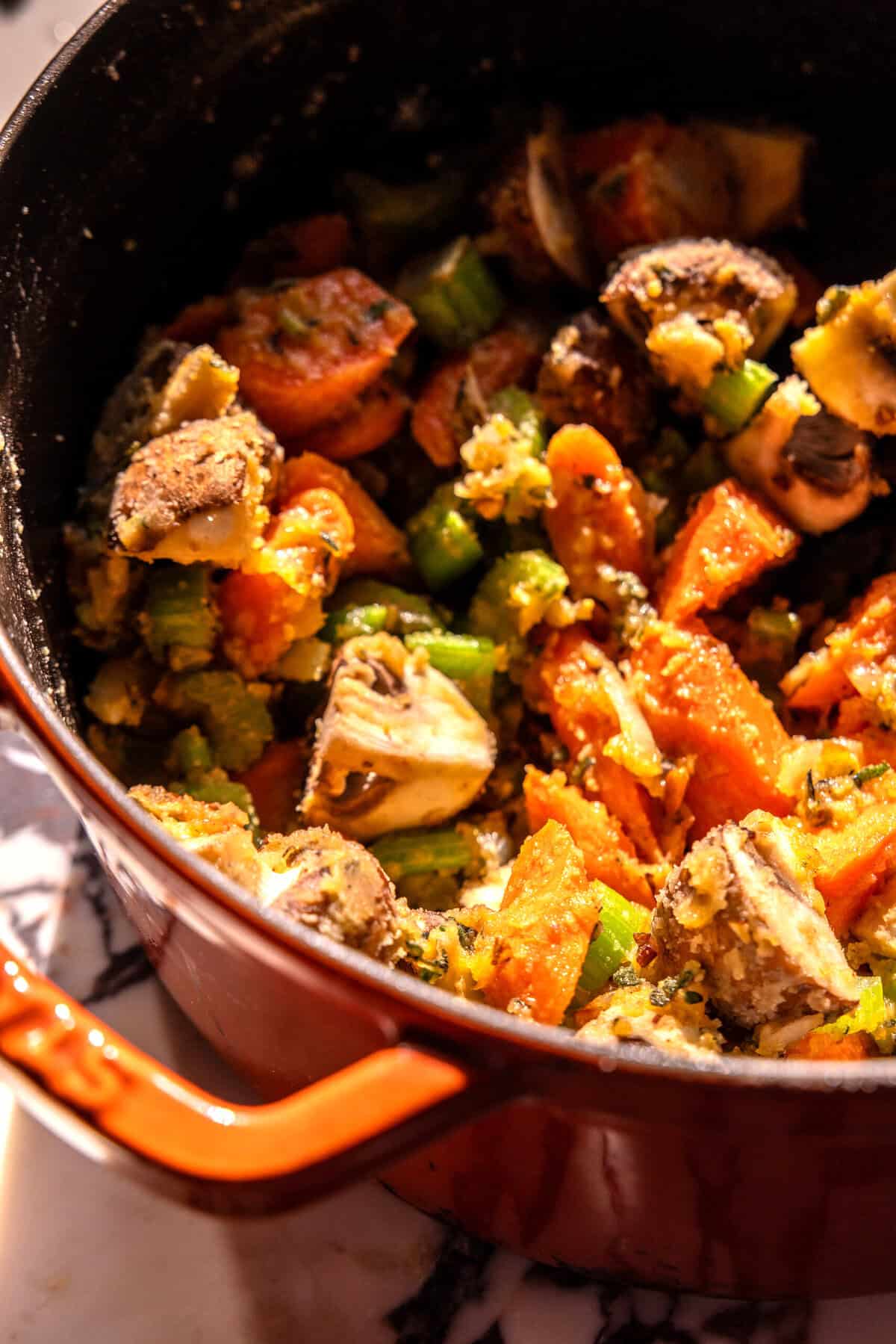 One Pot Creamy Vegetable Dumpling Soup | halfbakedharvest.com