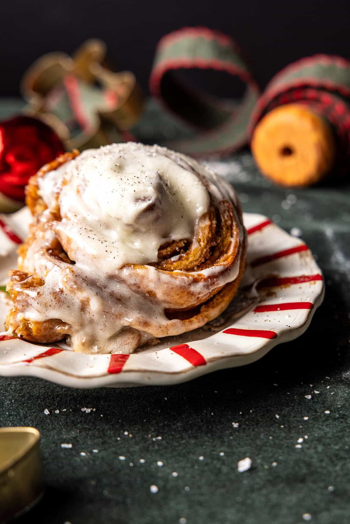 Frosted Gingerbread Cinnamon Rolls | halfbakedharvest.com