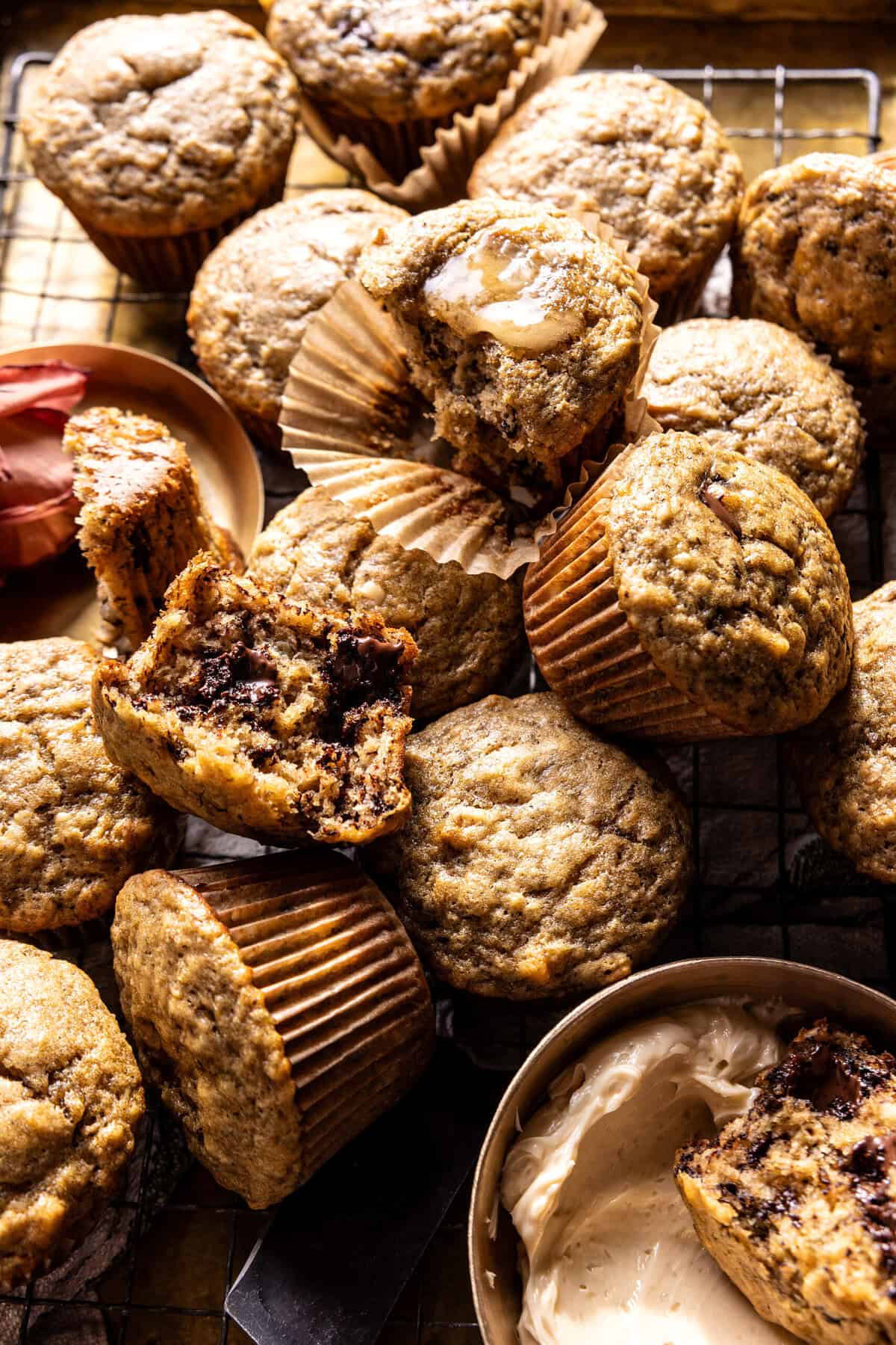 Maple Banana Nut Muffins | halfbakedharvest.com