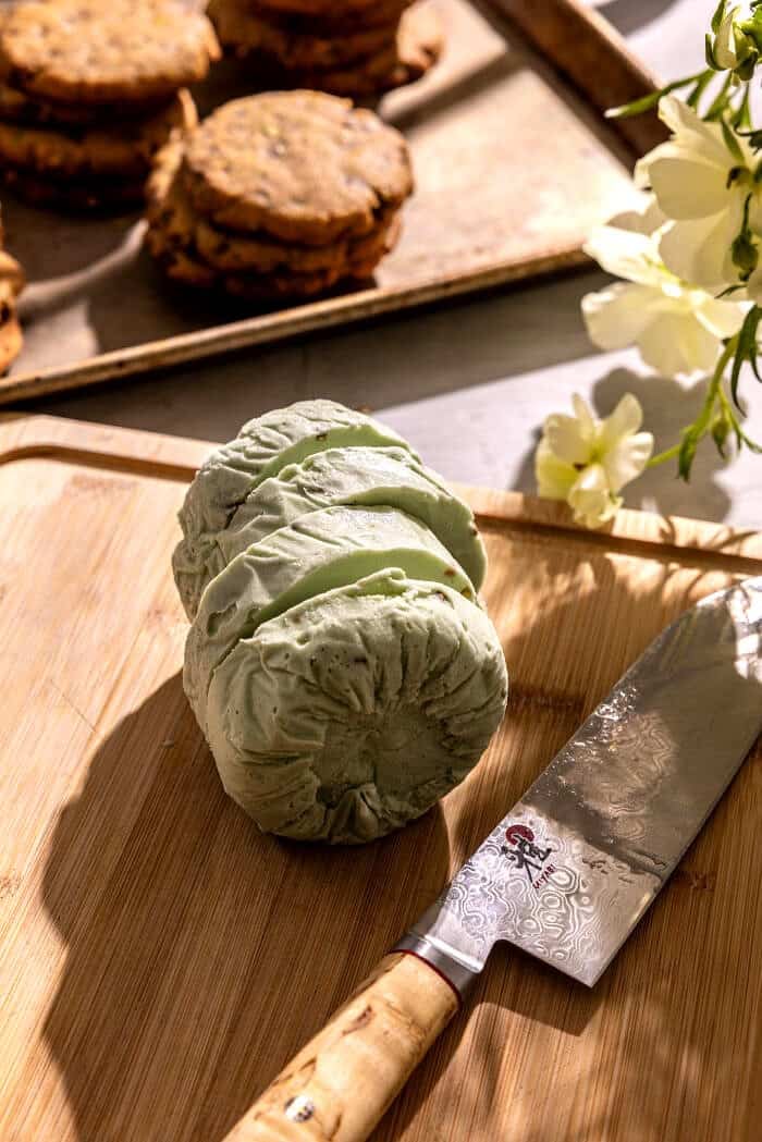 Pistachio Cookie Ice Cream Sandwiches | halfbakedharvest.com